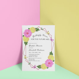 Invitación Besos De Mariposa Para El Futuro Sra. Bridal Showe