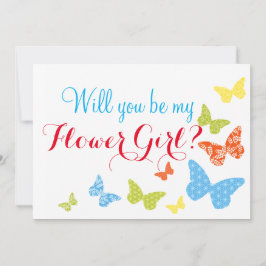 Invitación Besos de mariposa serás chica flor