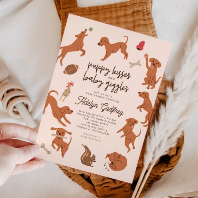 Invitación Besos de pipa y Baby Shower de gafas de bebé (Subido por el creador)