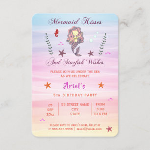 Invitación Besos de sirvienta y deseos de Starfish   Invitaci