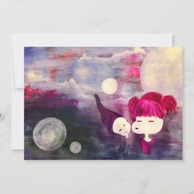 Invitación besos inocentes (Anverso)