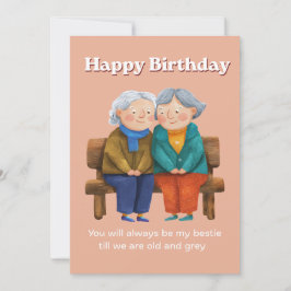 Invitación Best friend Birthday Card