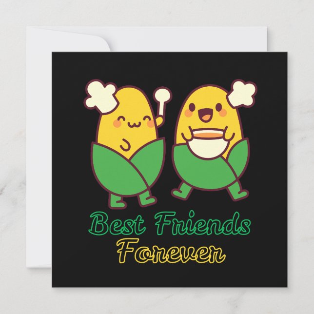 INVITACIÓN BEST FRIENDS FOREVER, FUNNY, GIFTS, BEST FRIEND (Anverso)