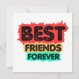 INVITACIÓN BEST FRIENDS FOREVER RETRO FRIENDS, FRIENDSHIP