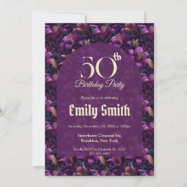 Invitación Best Lilies Flower 10Th Birthday