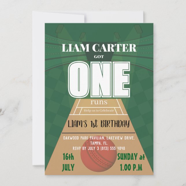 Invitación Best one First Birthday Invitation (Anverso)