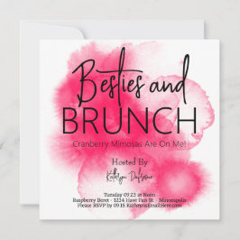 Invitación Besties y Brunch personalizados