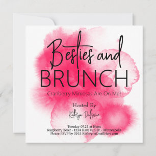 Invitación Besties y Brunch personalizados
