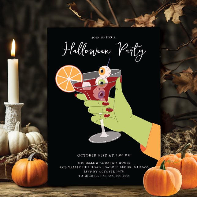 Invitación Bewitching Bash Halloween Cocktails (Subido por el creador)