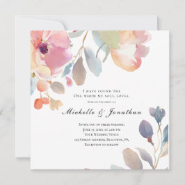 Invitación Biblia floral rosa versus Boda cristiano