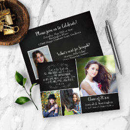 Invitación Biblia Rustic Christian Graduation Verse Photo