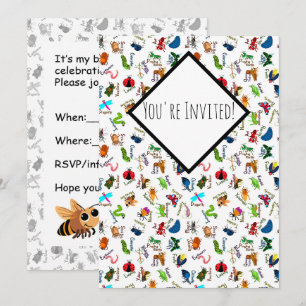 Invitación Bichos del Alfabeto
