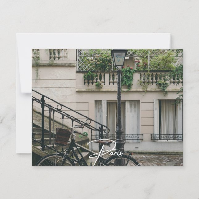 Invitación Bici de París (París) (Anverso)