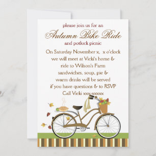 Invitación Bicicleta de entrega por tubería