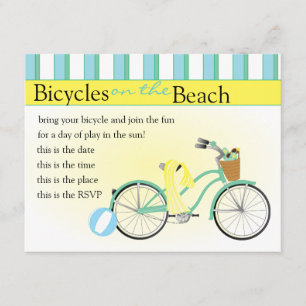 Invitación Bicicleta de playa