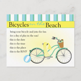 Invitación Bicicleta de playa