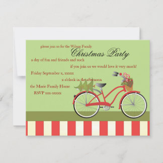 Invitación Bicicleta navidades