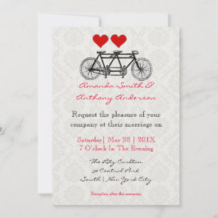 Invitación Bicicleta Tandem