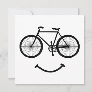 Invitación Bicicleta y sonrisa camiseta ciclismo Tee Shirt Bl