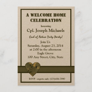 Invitación Bienvenida a Casa Militar