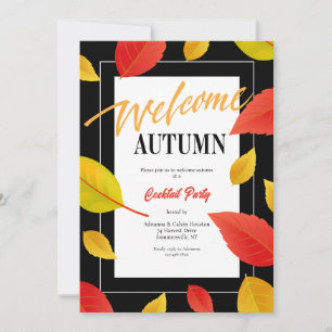 Invitación Bienvenida a la moda de otoño