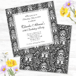 Invitación Bienvenida a Mascotas de la fiesta de cumpleaños d