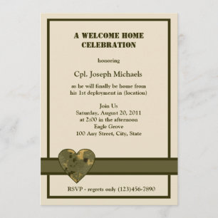 Invitación Bienvenida Hogar/ Militar