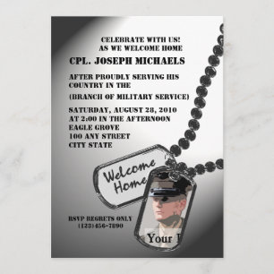 Invitación Bienvenida Hogar/ Militar