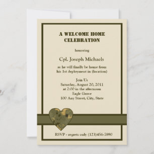 Invitación Bienvenida Hogar/ Militar