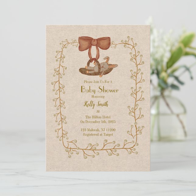 Invitación Bienvenida, Pequeña (Anverso de pie)