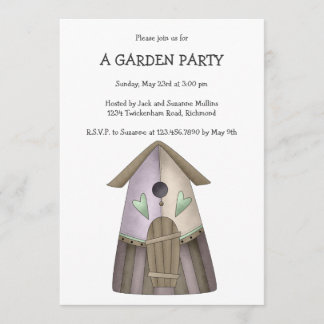 Invitación Bienvenida Primavera ・ Aves Púrpura