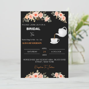 Invitación Bienvenida Té de novia fiesta Tea Shower Decoratio