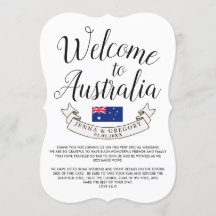 Bienvenido a Australia | Costumbre de boda de dest