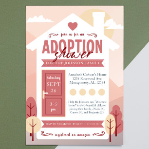 Invitación "Bienvenido a casa" - Niños adoptivos / Baby Showe