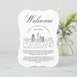 Invitación Bienvenido a Cleveland | Detalles de Invitados Inv