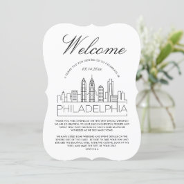 Invitación Bienvenido a Filadelfia | Detalles de los invitado
