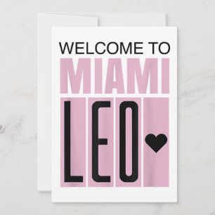 Invitación Bienvenido a Miami Leo 10 - GOAT 