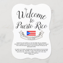 Bienvenido a Puerto Rico| Favor de la boda de dest