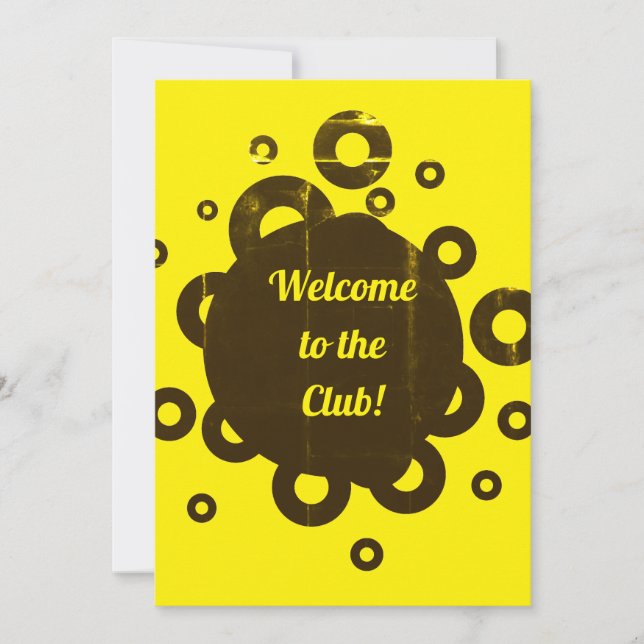 Invitación Bienvenido al Club (Anverso)