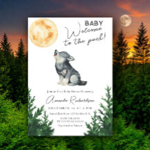 ¡Bienvenido al grupo! Shower de Lobo Bebé