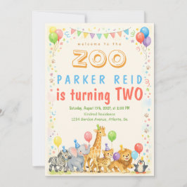 Invitación Bienvenido al Zoológico