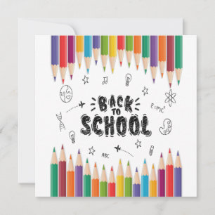 Invitación Bienvenido De Nuevo A La Camisa Escolar, Primer Dí