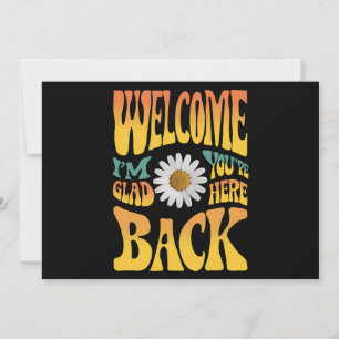 Invitación Bienvenido de nuevo, me alegra que estés aquí Prof
