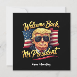 Invitación Bienvenido De Nuevo Señor Presidente 2024 Celebrar