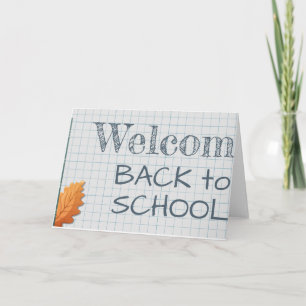 Invitación Bienvenido de vuelta a la escuela