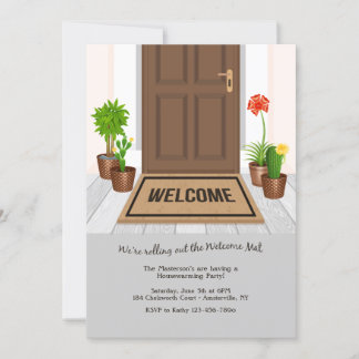 Invitación Bienvenido Fiesta de Calentamiento en Casa