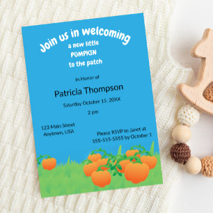 Invitación Bienvenido Nueva Calabaza al Campo