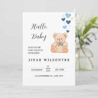Invitación Bienvenido pequeño