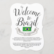 Bienvenidos a Brasil | Personalizado de boda de de