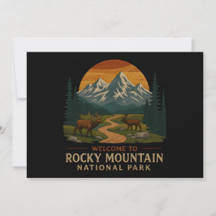 Invitación Bienvenidos a Embroidery Rocky Mountain National U